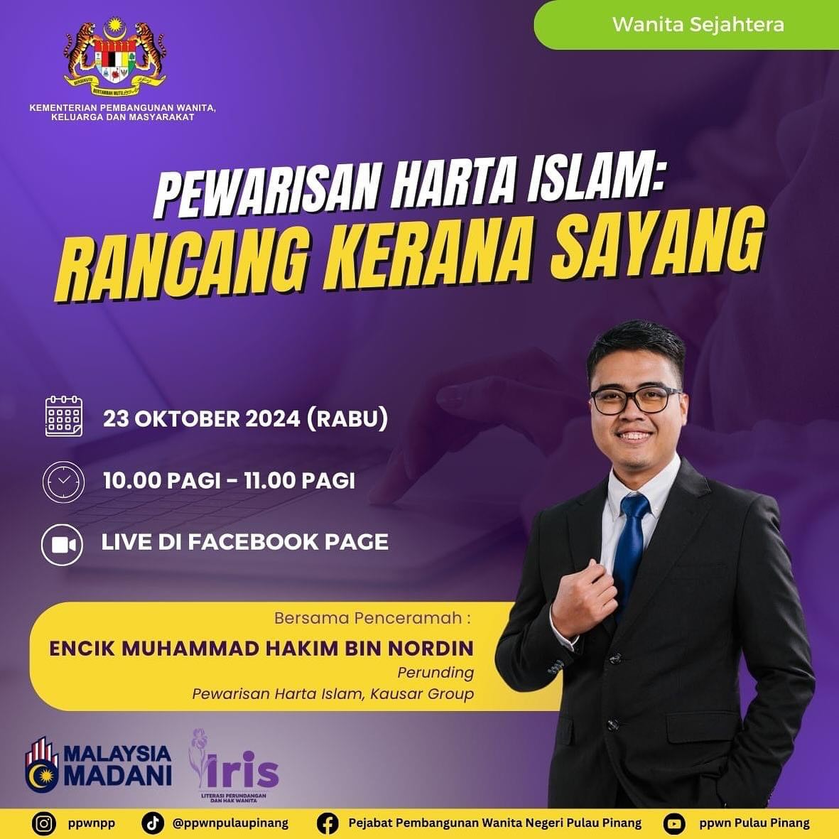 Wanita Sejahtera: Perwarisan Harta Islam: Rancang Kerana Sayang